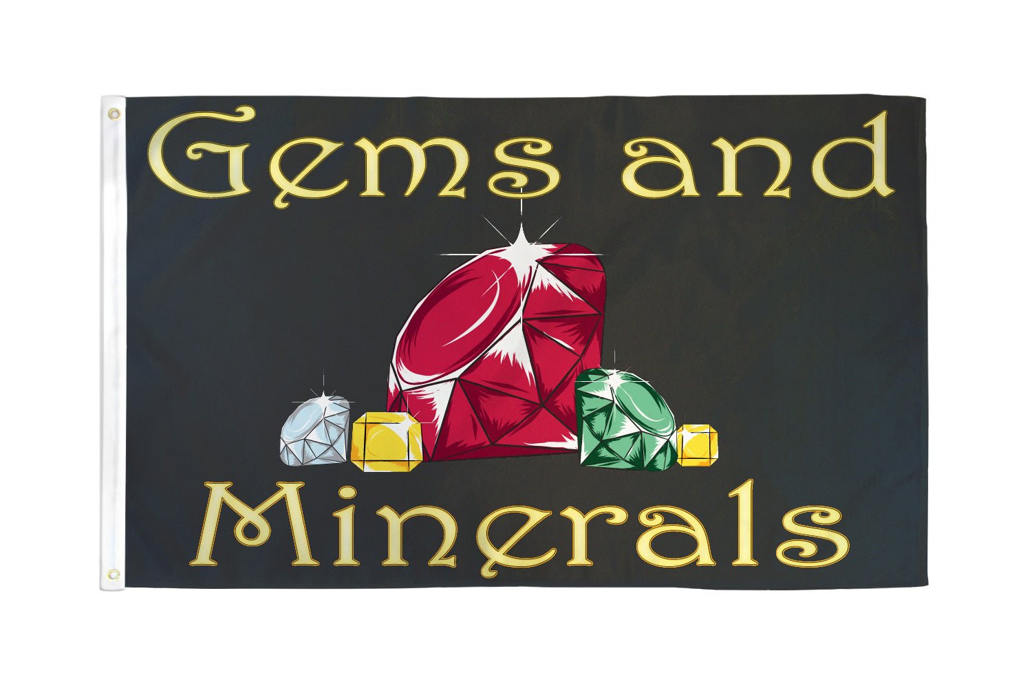 Gems & Minerals Flag 3x5ft Poly - Flags Importer