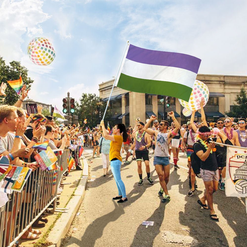 Genderqueer Flag 3x5ft Poly - Flags Importer