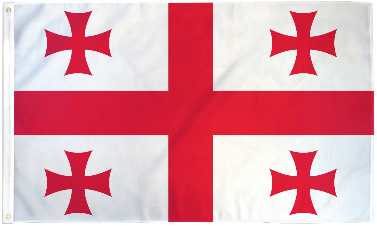 Georgia (Country) Flag 2x3ft Poly - Flags Importer