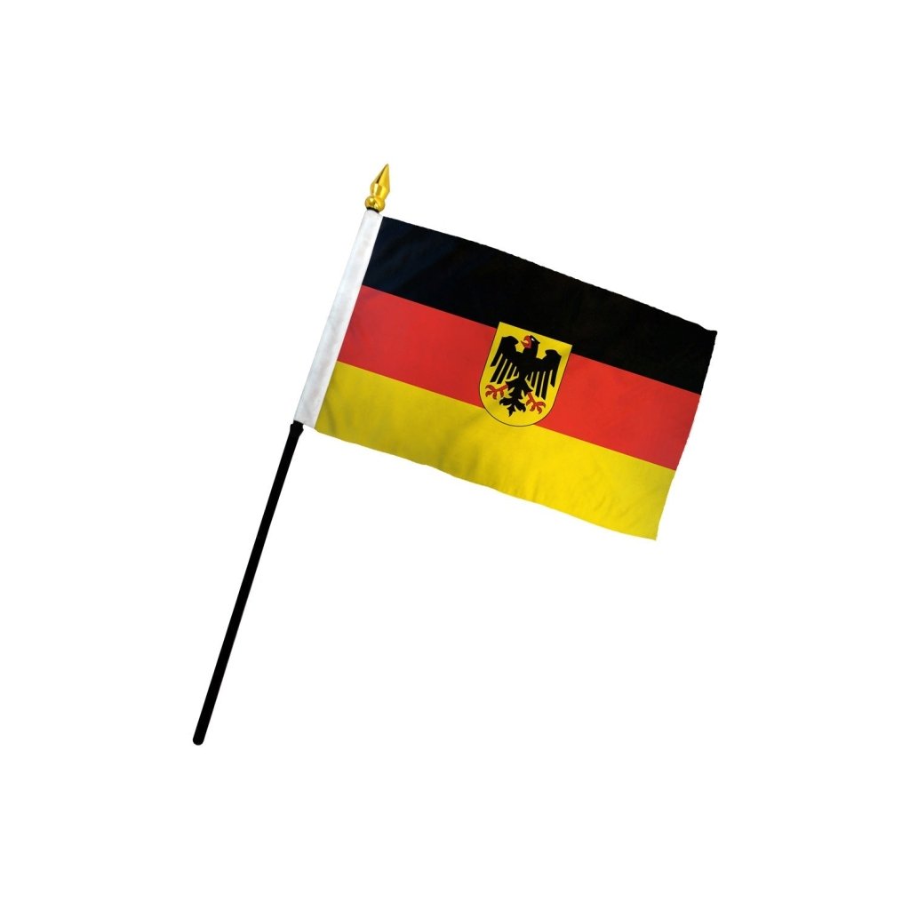 Germany (Eagle) 4x6in Stick Flag - Flags Importer