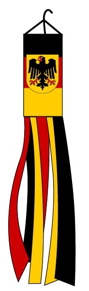 Germany (Eagle) Super Shiny Poly 5ft Windsock - Flags Importer