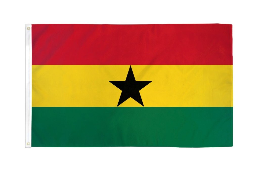 Ghana Flag 3x5ft Poly - Flags Importer