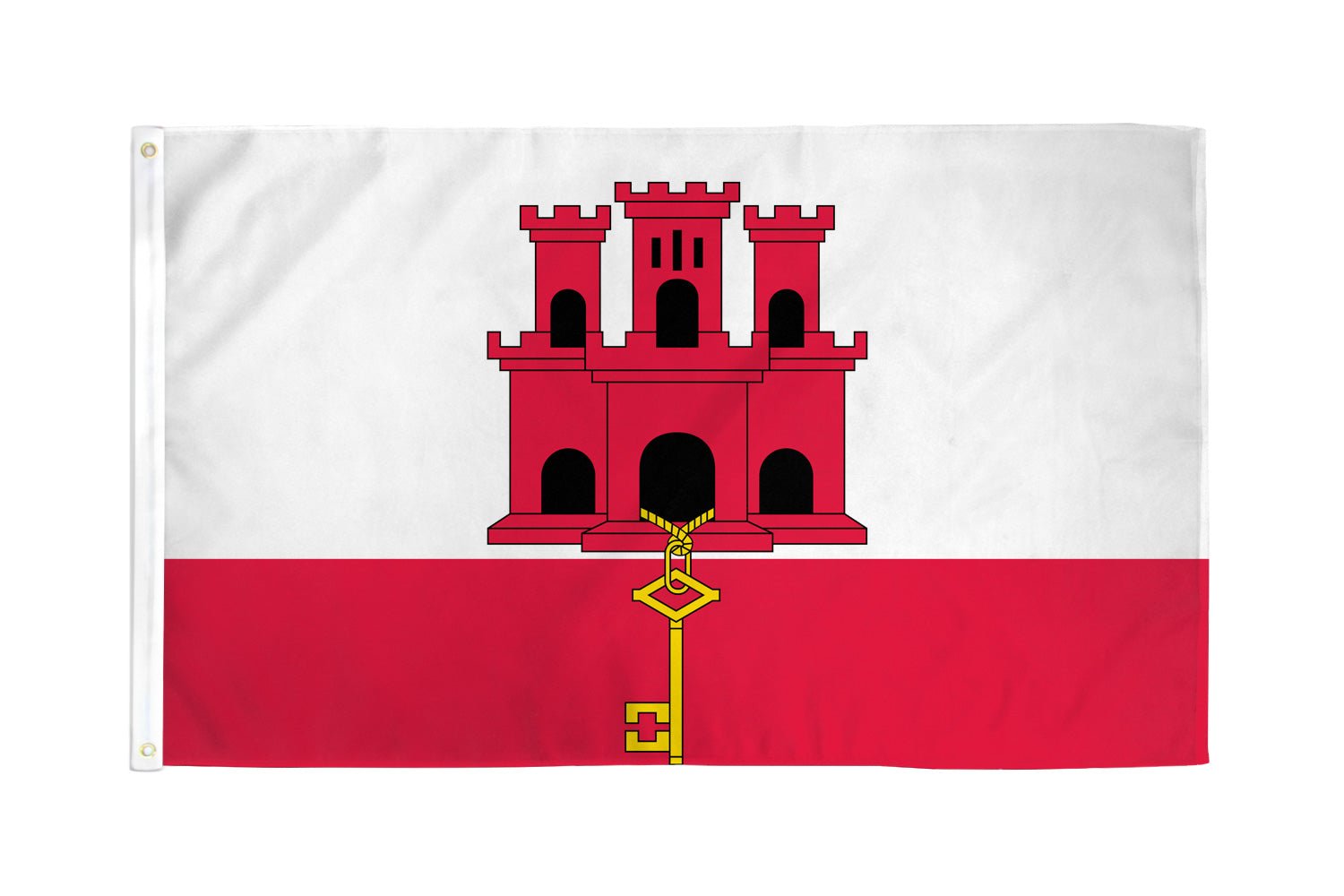 Gibraltar Flag 3x5ft Poly - Flags Importer