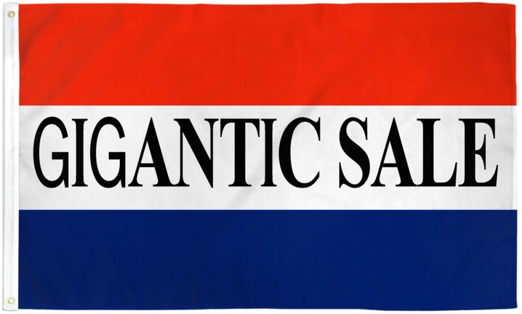 Gigantic Sale Flag 3x5ft Poly - Flags Importer