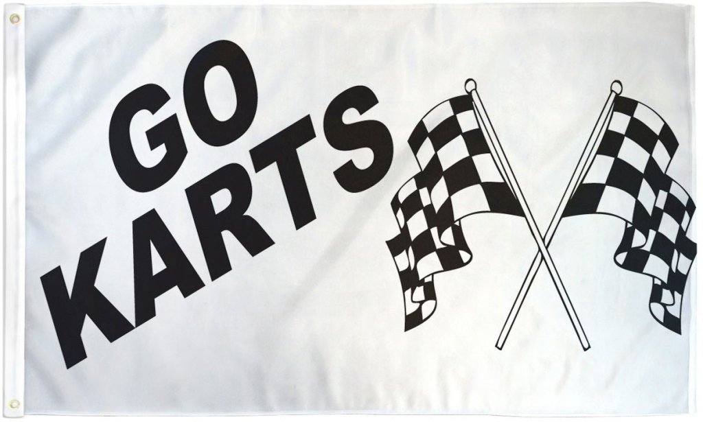 Go Karts Flag 3x5ft Poly - Flags Importer