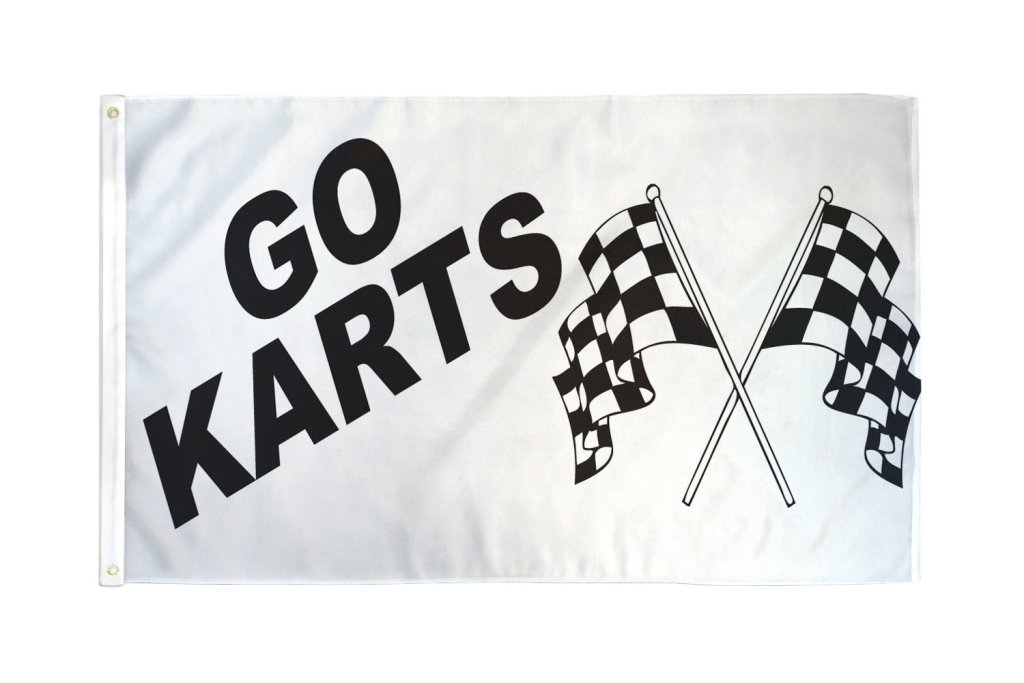 Go Karts Flag 3x5ft Poly - Flags Importer