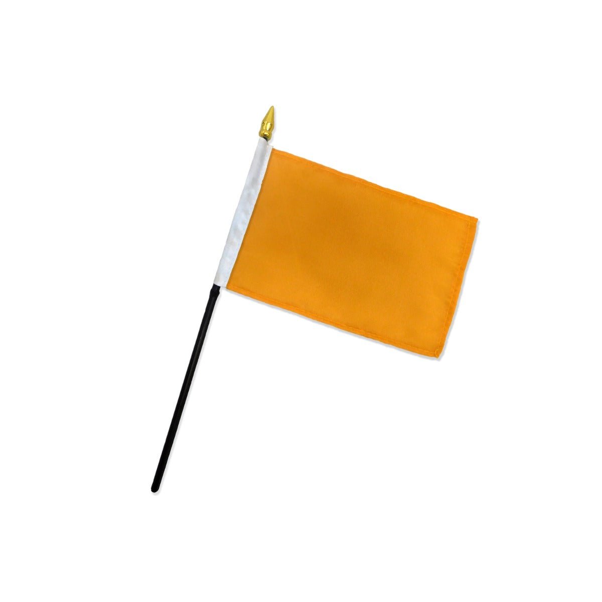 Gold Solid Color 4x6in Stick Flag - Flags Importer