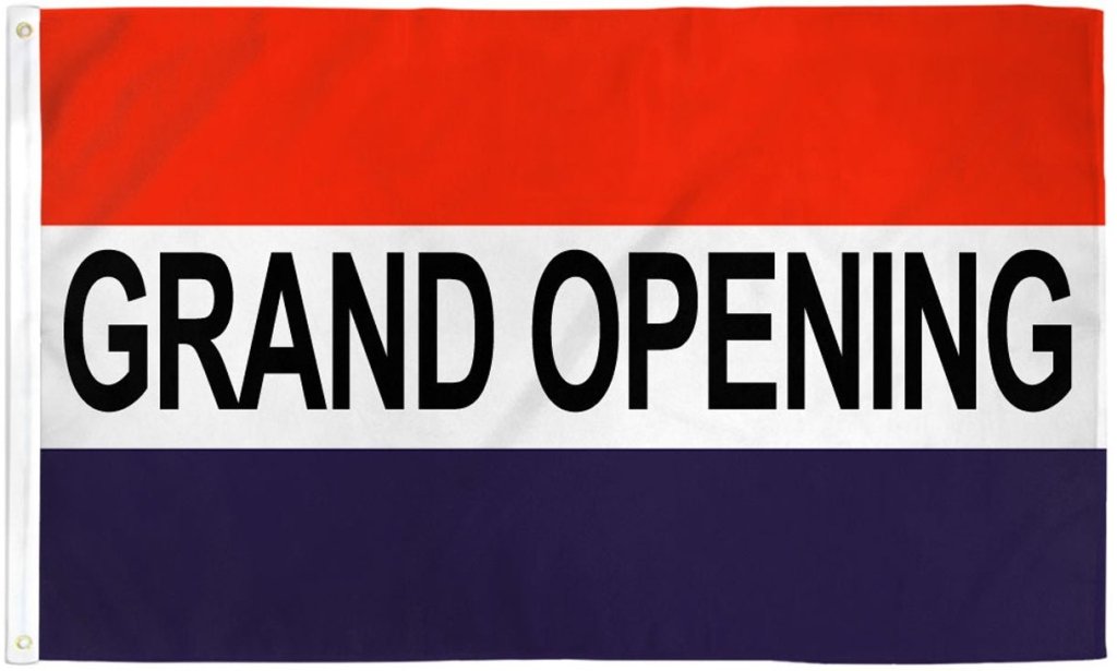 Grand Opening Flag 3x5ft Poly - Flags Importer