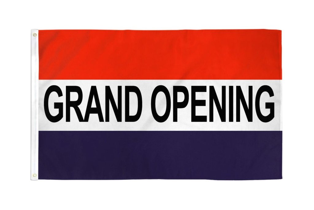 Grand Opening Flag 3x5ft Poly - Flags Importer