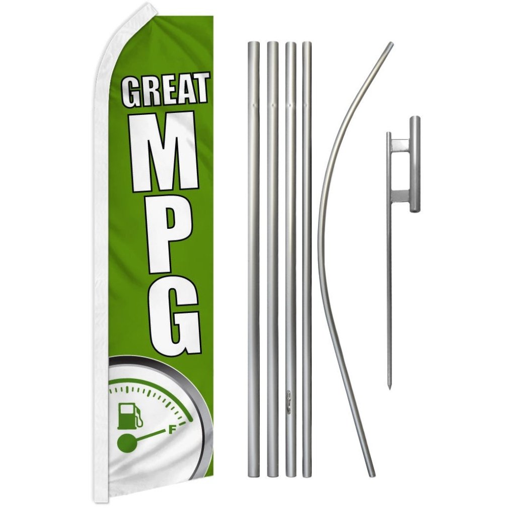 Great MPG Super Flag & Pole Kit - Flags Importer