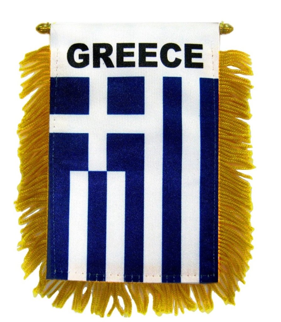 Greece Mini Banner - Flags Importer