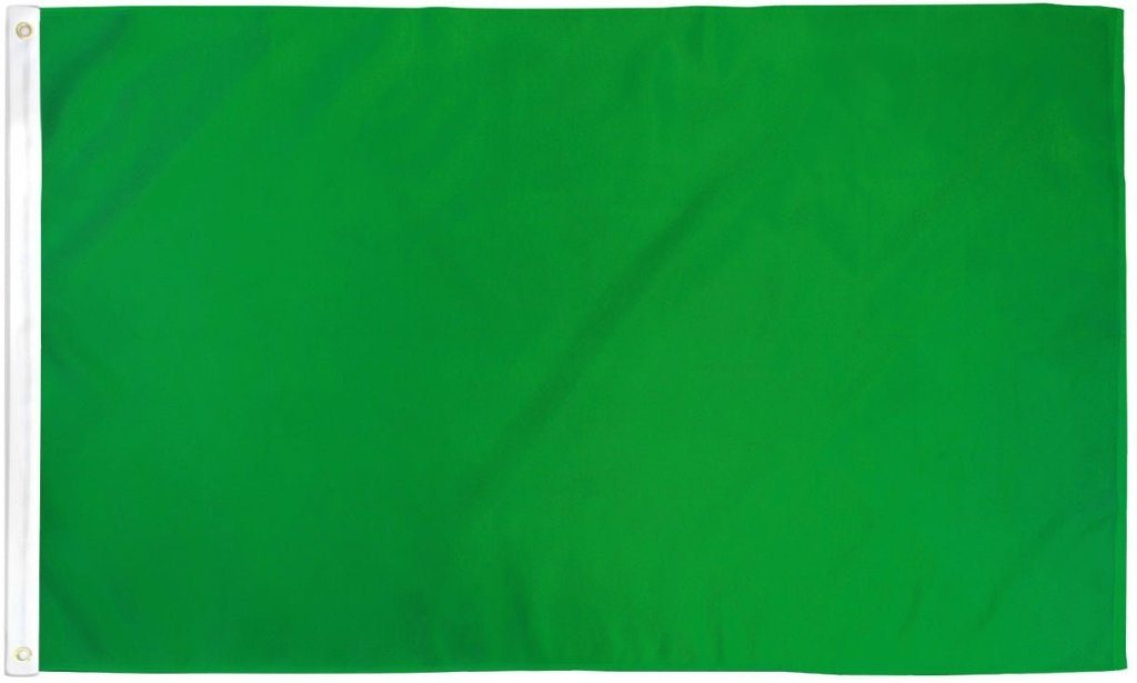 Green Solid Color Flag 2x3ft Poly - Flags Importer