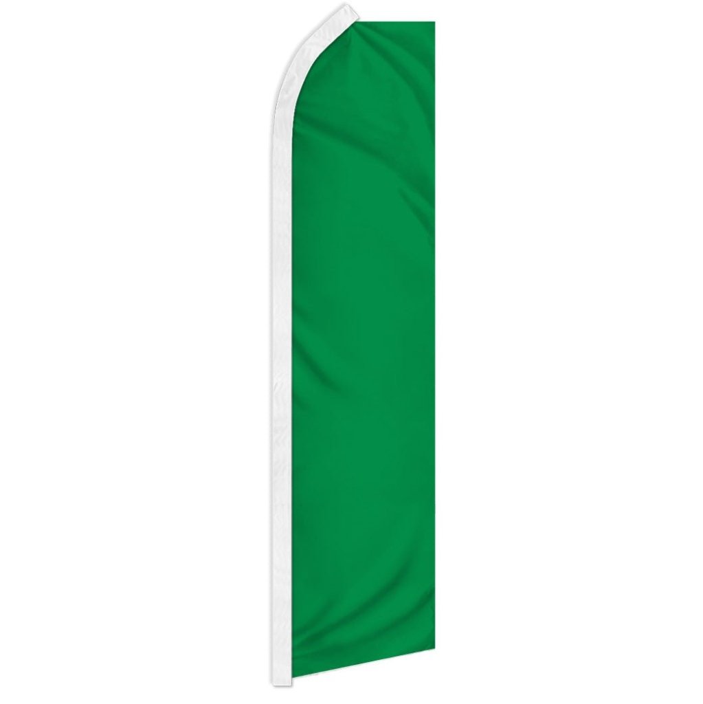 Green Solid Color Super Flag - Flags Importer