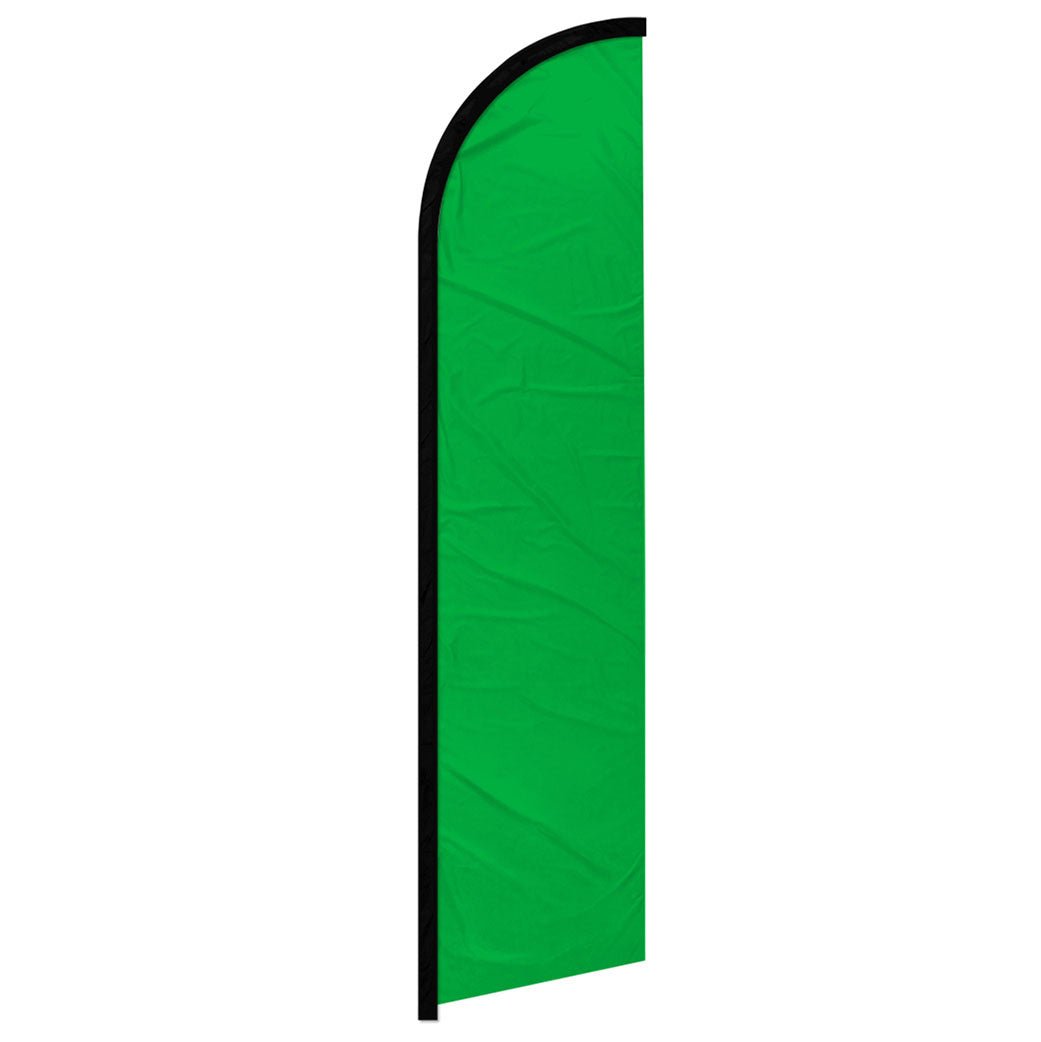 Green Solid Color Windless Banner Flag - Flags Importer