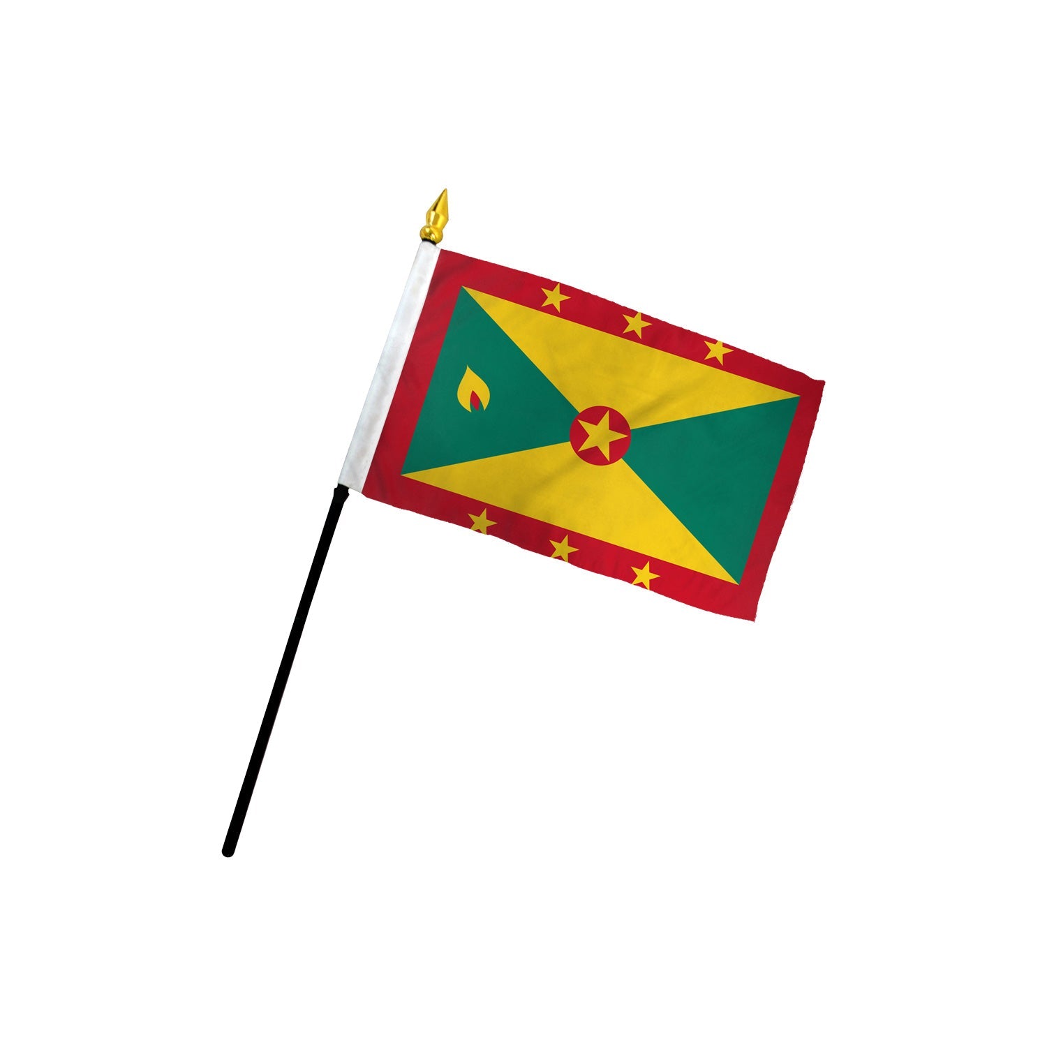 Grenada 4x6in Stick Flag - Flags Importer