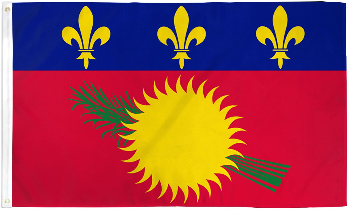 Guadeloupe (Sun) Flag 3x5ft Poly - Flags Importer