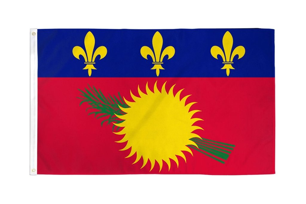 Guadeloupe (Sun) Flag 3x5ft Poly - Flags Importer