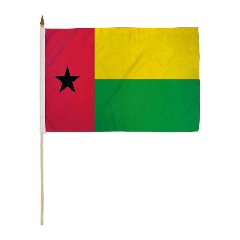 Guinea - Bissau 12x18in Stick Flag - Flags Importer