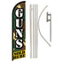 Guns Sold Here Windless Banner Flag & Pole Kit - Flags Importer