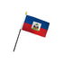 Haiti 4x6in Stick Flag - Flags Importer