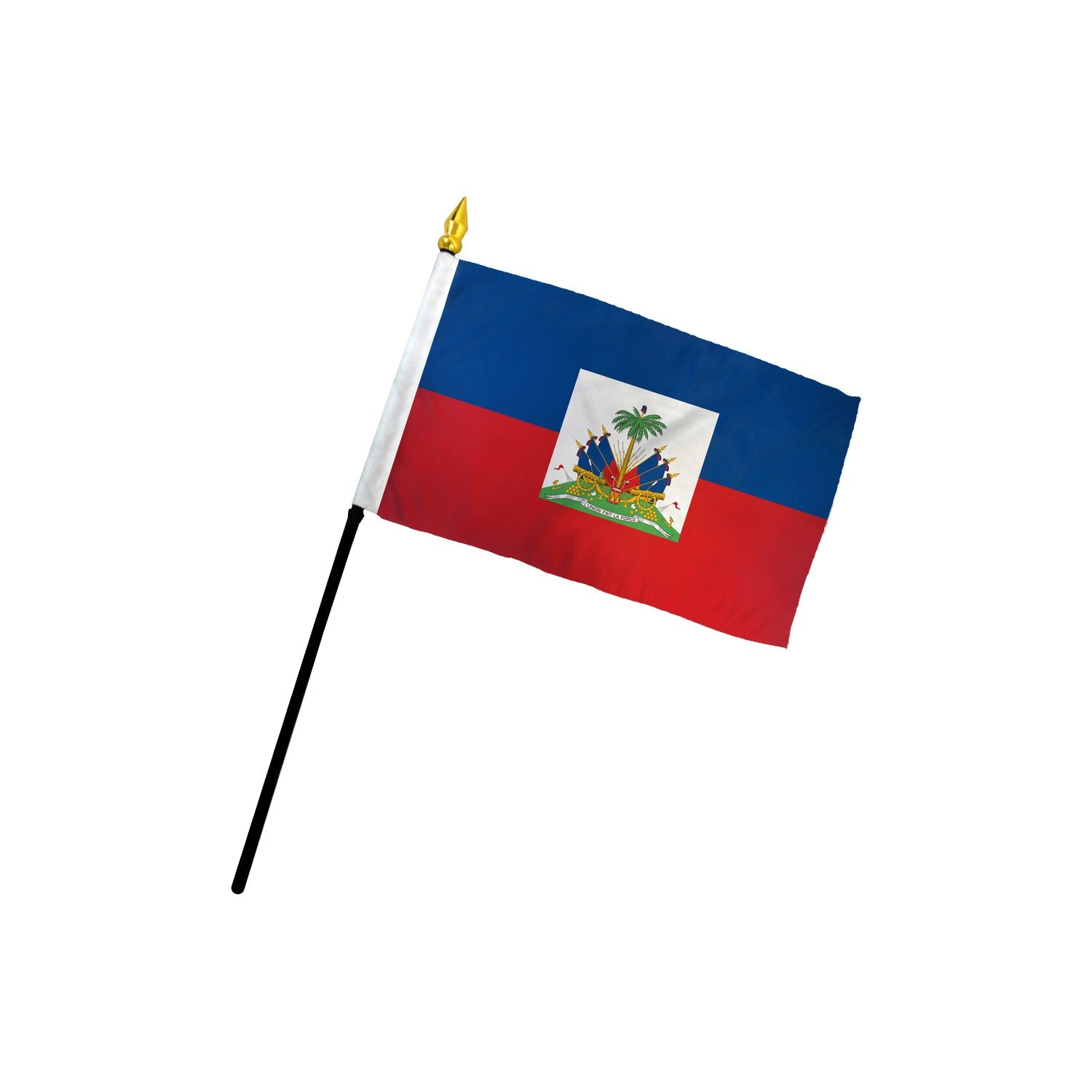 Haiti 4x6in Stick Flag - Flags Importer