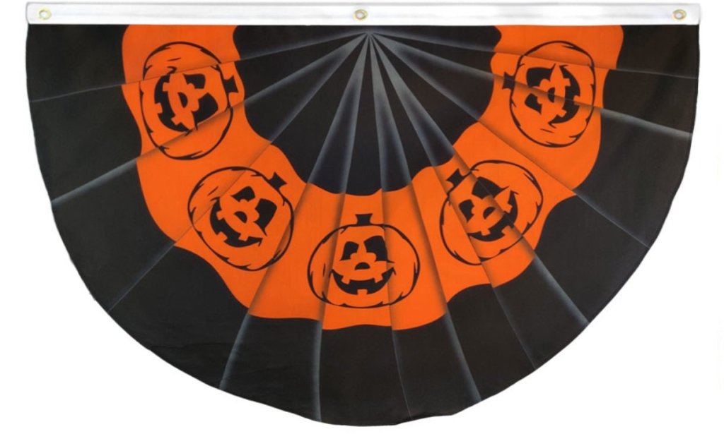 Halloween (Pumpkin) Bunting Flag 5x3ft Poly - Flags Importer