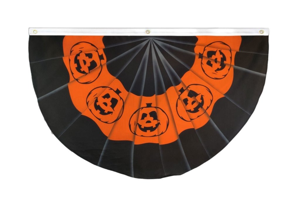 Halloween (Pumpkin) Bunting Flag 5x3ft Poly - Flags Importer