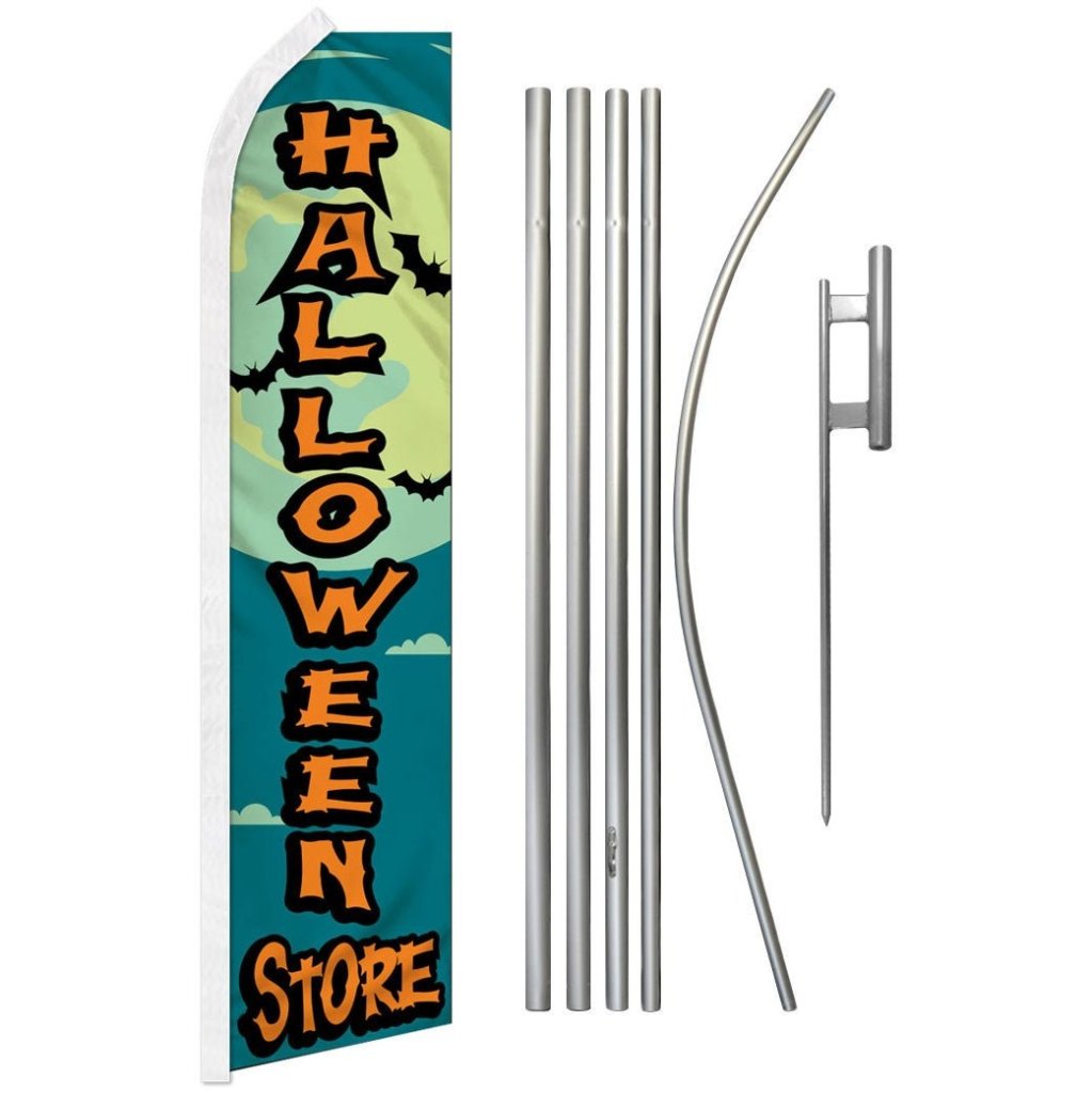 Halloween Store Super Flag & Pole Kit - Flags Importer