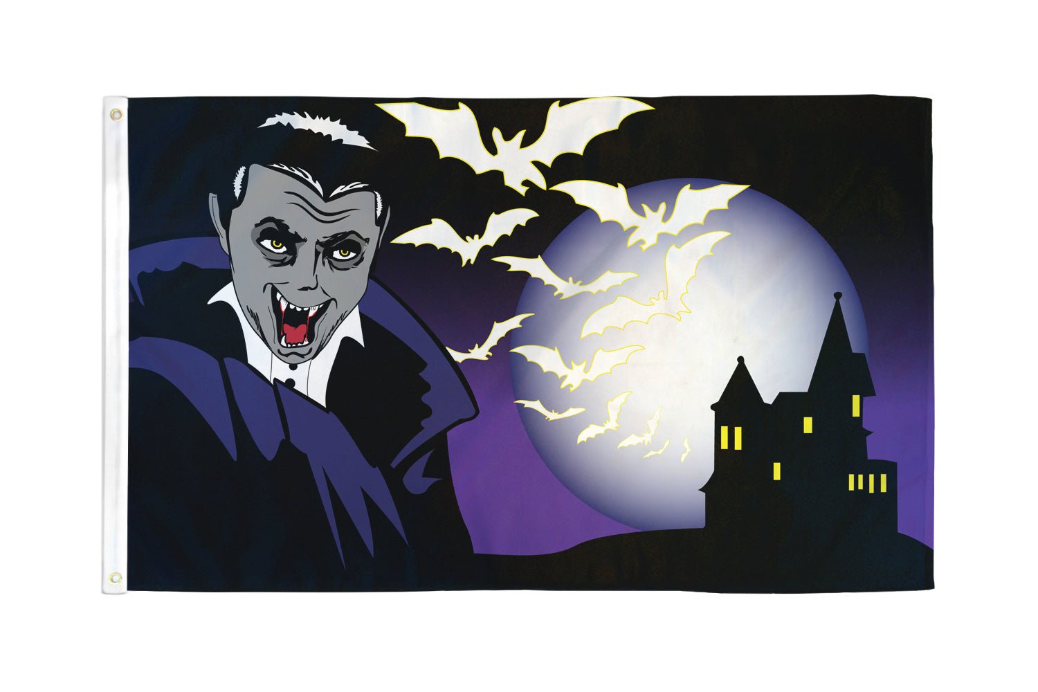 Halloween Vampire Flag 3x5ft Poly - Flags Importer