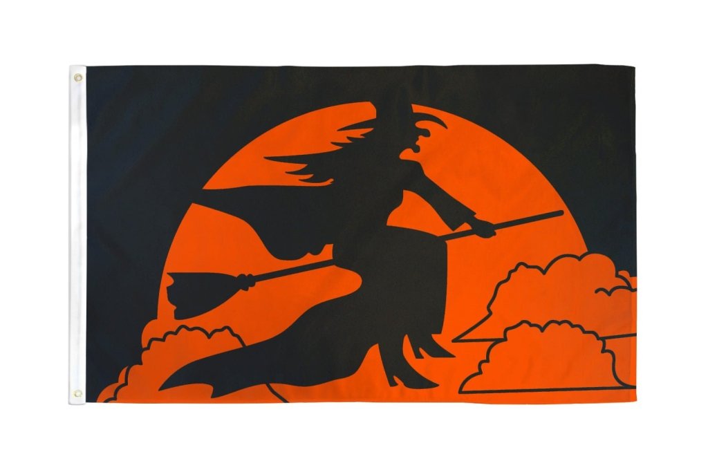 Halloween Witch Flag 3x5ft Poly - Flags Importer