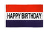 Happy Birthday (RWB) Flag 3x5ft Poly - Flags Importer