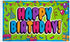 Happy Birthday (Streamers) Flag 3x5ft Poly - Flags Importer