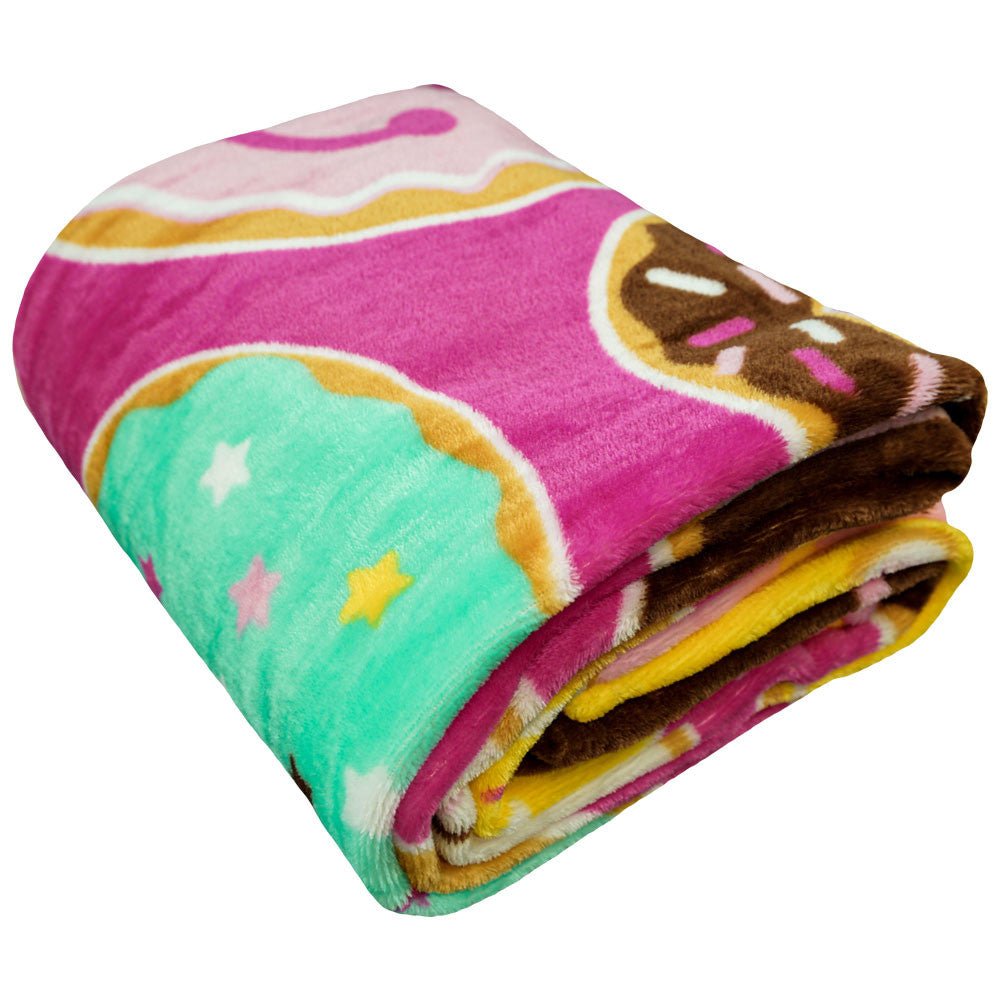 Happy Donuts Soft Plush 50x60in Blanket - Flags Importer