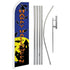 Happy Halloween (Blue) Super Flag & Pole Kit - Flags Importer