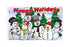 Happy Holidays (Snowmen) Flag 3x5ft Poly - Flags Importer