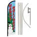 Happy Holidays Windless Banner Flag & Pole Kit - Flags Importer