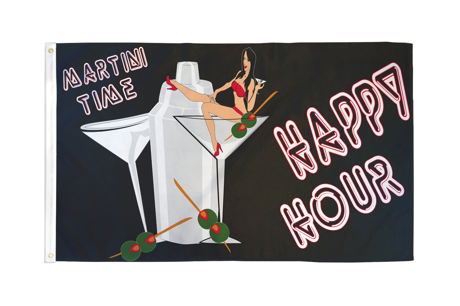 Happy Hour Flag 3x5ft Poly - Flags Importer