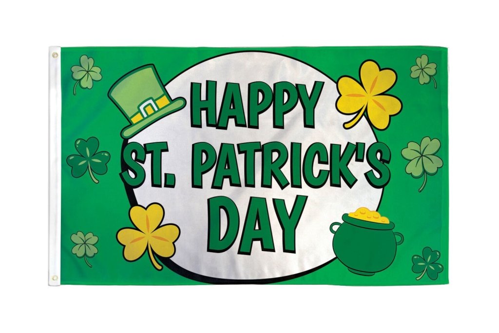 Happy St. Patrick's Day Flag 3x5ft Poly - Flags Importer