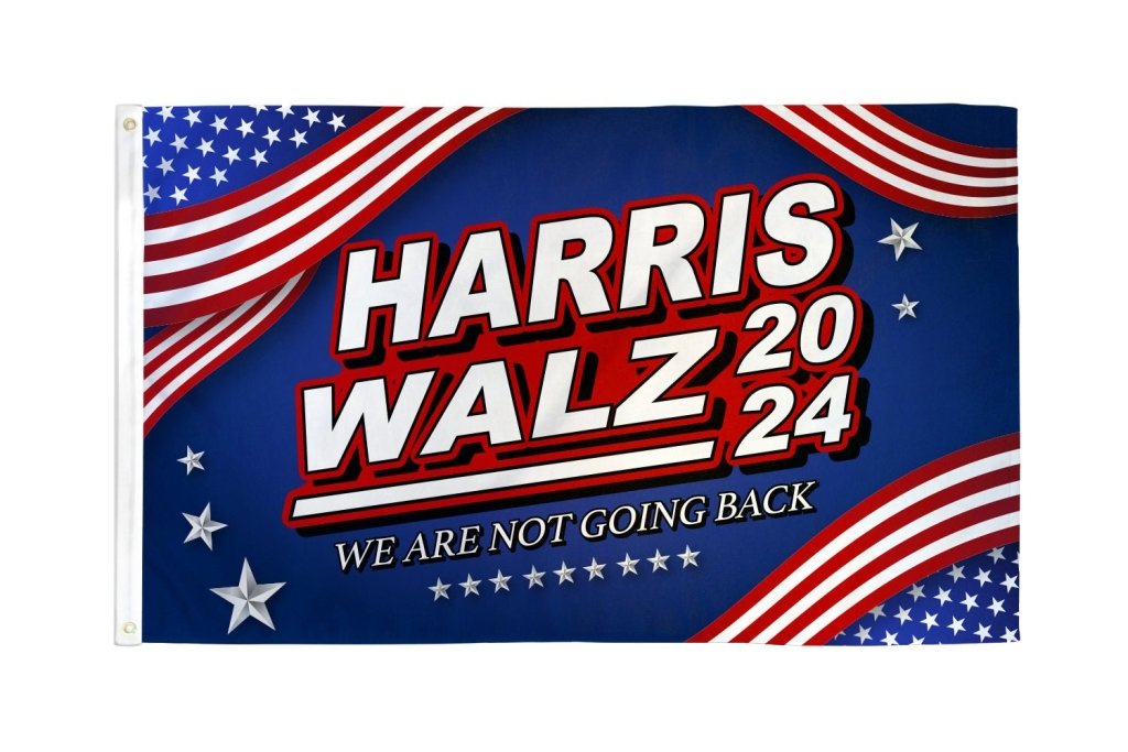 Harris Walz (Patriotic) 3x5ft Poly - Flags Importer