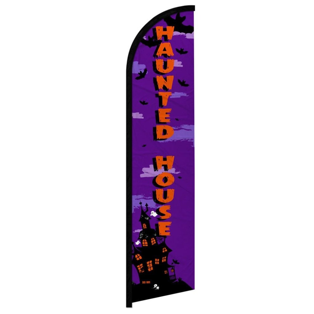 Haunted House Windless Banner Flag - Flags Importer