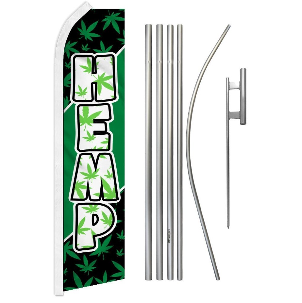 Hemp Super Flag & Pole Kit - Flags Importer