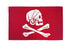 Henry Avery (Red) Pirate Flag 3x5ft Poly - Flags Importer