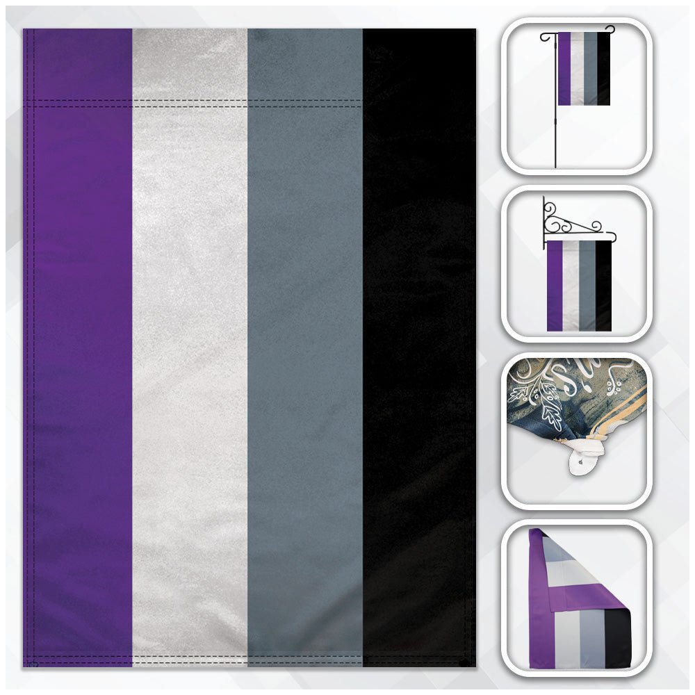 H&G Studios Asexual 12x18in Garden Flag - Flags Importer