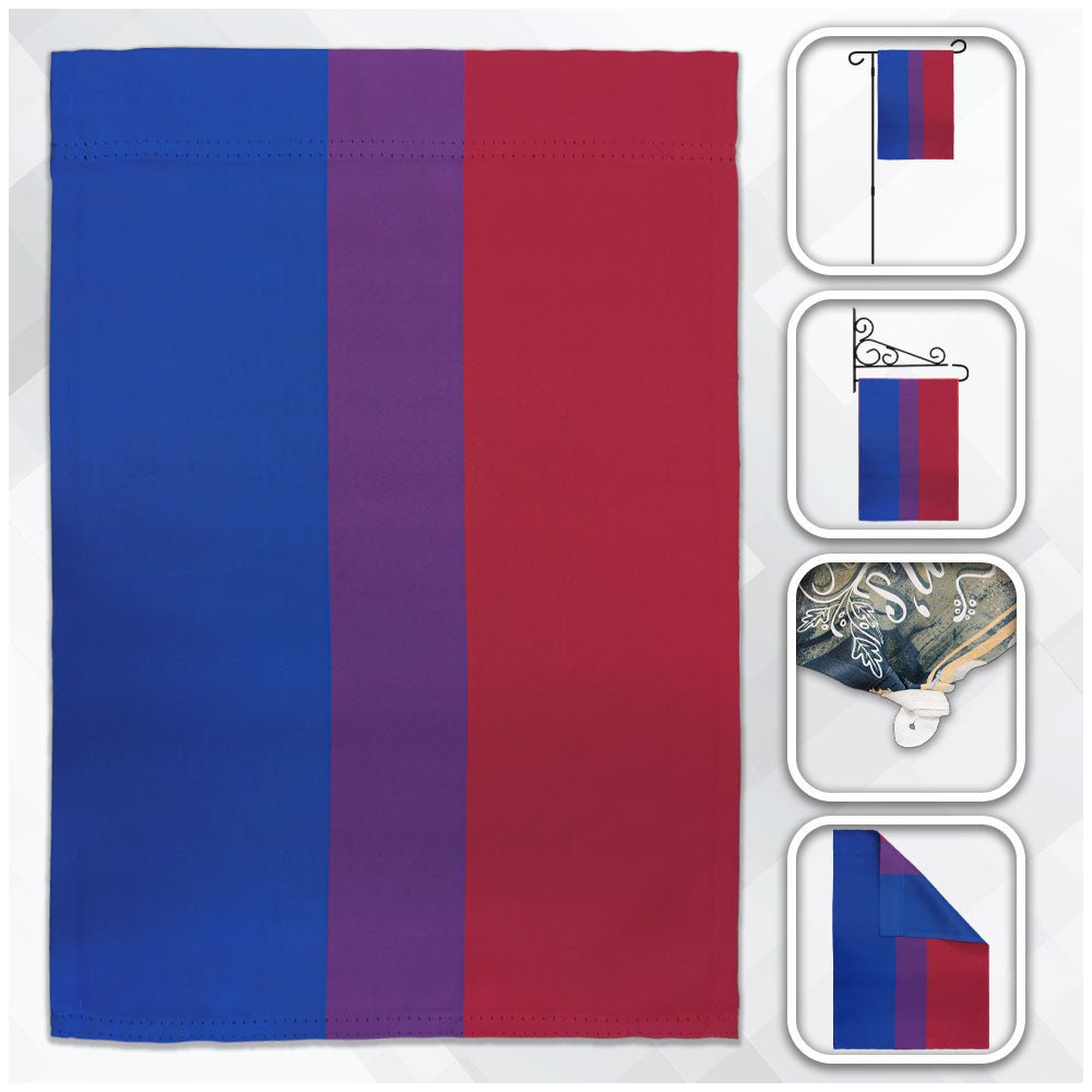 H&G Studios Bisexual 12x18in Garden Flag - Flags Importer