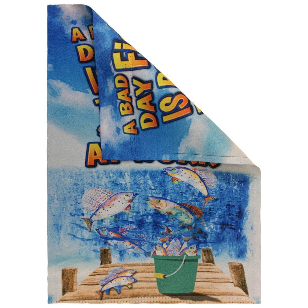 H&G Studios Fishing is Better Than Work 12x18in Garden Flag - Flags Importer