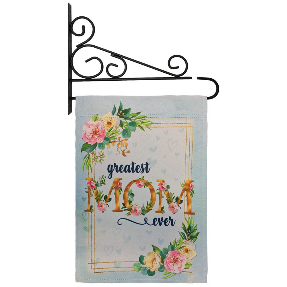 H&G Studios Greatest Mom Ever 12x18in Garden Flag - Flags Importer