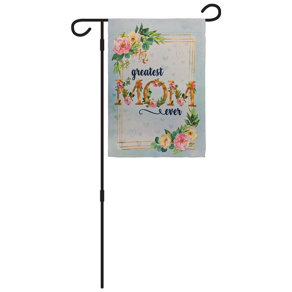 H&G Studios Greatest Mom Ever 12x18in Garden Flag - Flags Importer