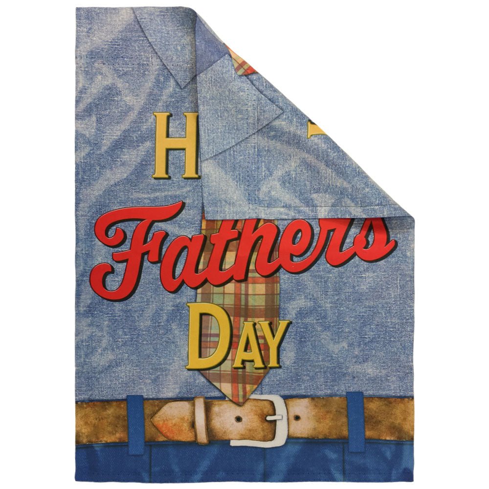 H&G Studios Happy Father's Day (Tie) 12x18in Garden Flag - Flags Importer