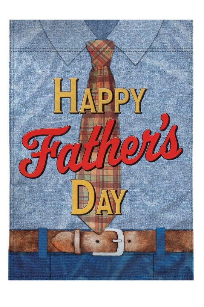 H&G Studios Happy Father's Day (Tie) 12x18in Garden Flag - Flags Importer