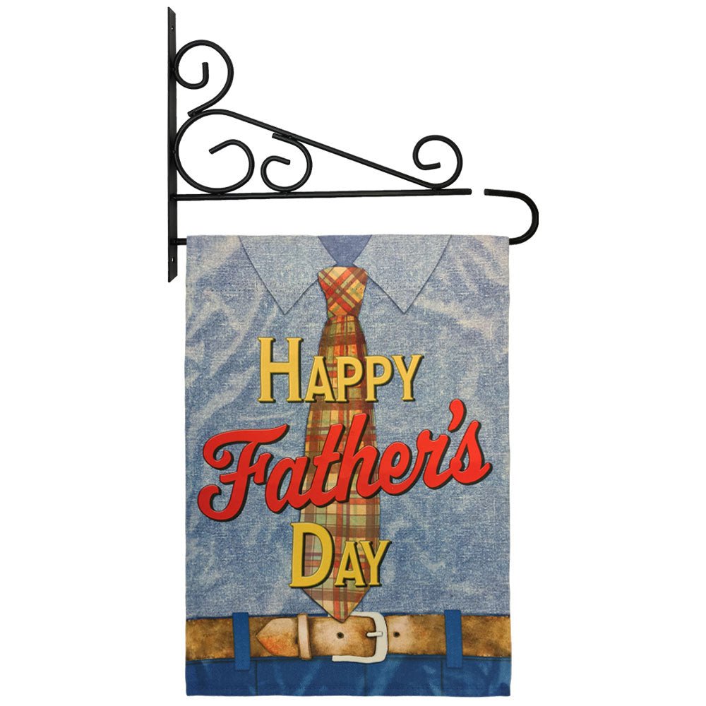 H&G Studios Happy Father's Day (Tie) 12x18in Garden Flag - Flags Importer